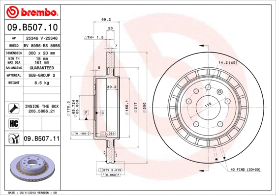 Brake Disc (09.B507.10)