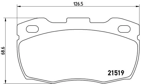 Brake Pad Set, disc brake (P 44 005)