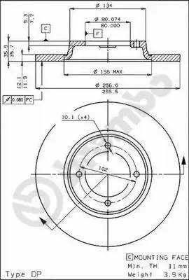 Brake Disc (08.2461.10)