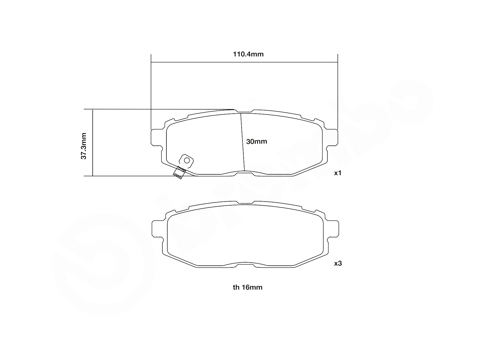 High Performance Brake Pad Set