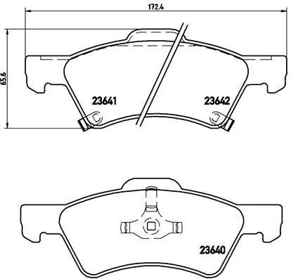 Brake Pad Set, disc brake (P 11 015)