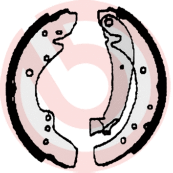 Brake Shoe Set (S 23 515)