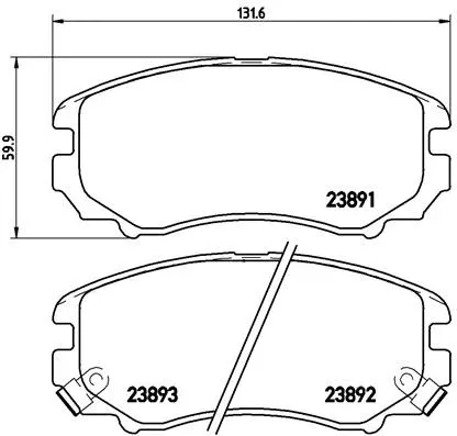 Brake Pad Set, disc brake (P 30 018)