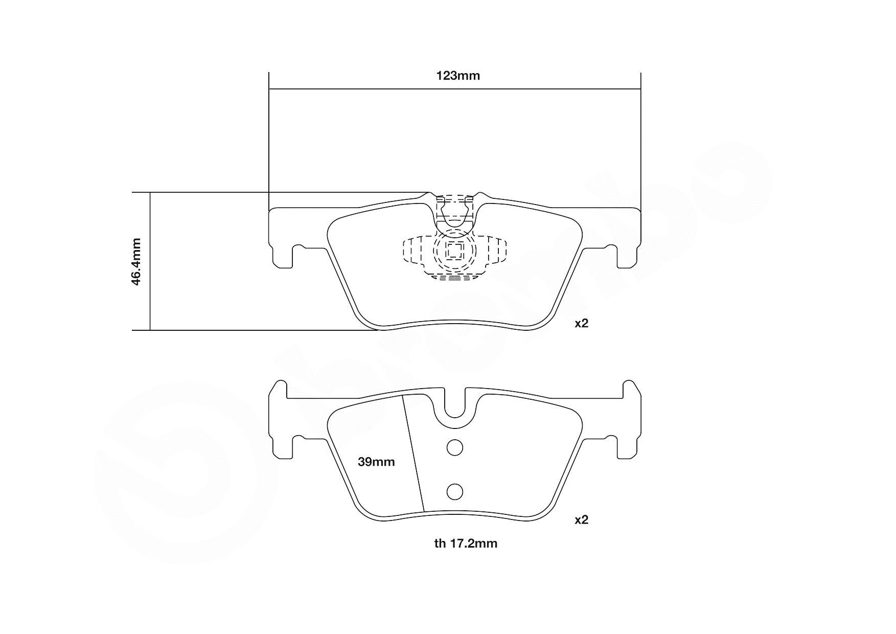 High Performance Brake Pad Set