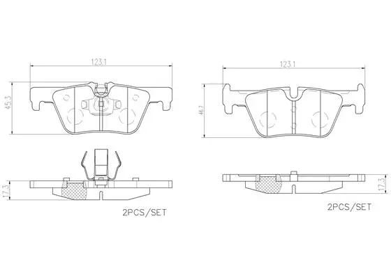 Brake Pad Set, disc brake (P06071N)