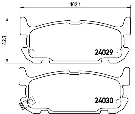 Brake Pad Set, disc brake (P 49 031)