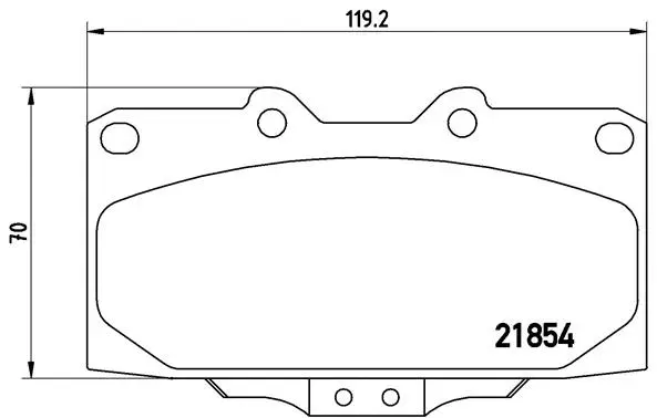 Brake Pad Set, disc brake (P 56 034)