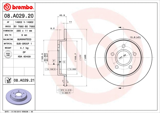 Brake Disc (08.A029.20)
