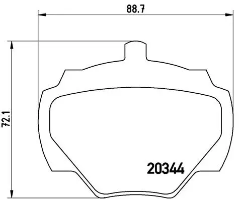 Brake Pad Set, disc brake (P 44 001)