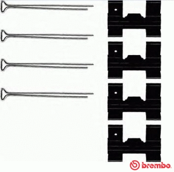 Accessory Kit, disc brake pad (A 02 256)