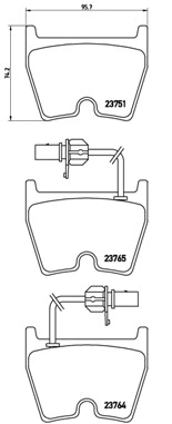 Brake Pad Set, disc brake (P 85 078)
