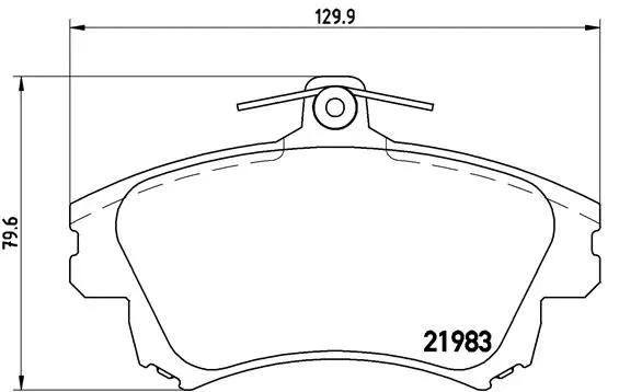 Brake Pad Set, disc brake (P 86 017)
