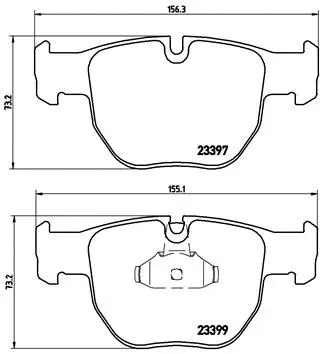 Brake Pad Set, disc brake (P 44 012)