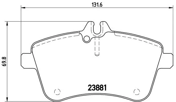 Brake Pad Set, disc brake (P 50 057)
