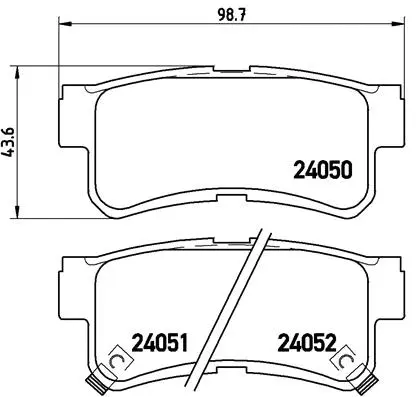 Brake Pad Set, disc brake (P 15 009)