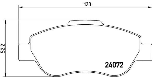 Brake Pad Set, disc brake (P 23 097)