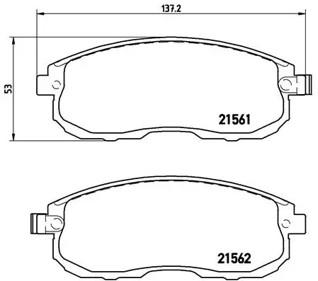 Brake Pad Set, disc brake (P 56 065)