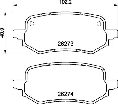 Brake Pad Set, disc brake (P 24 237)