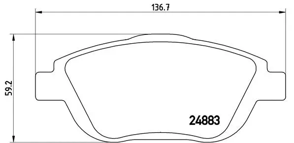Brake Pad Set, disc brake (P 61 103)