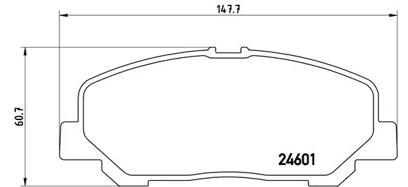 Brake Pad Set, disc brake (P 83 099)