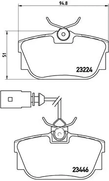 Brake Pad Set, disc brake (P 85 046)