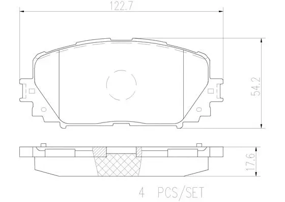 Brake Pad Set, disc brake (P83101N)