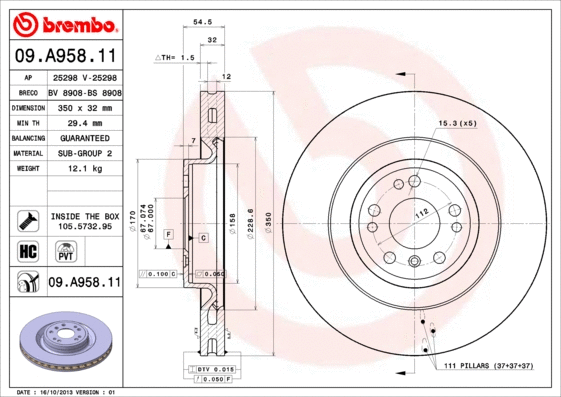 Brake Disc (09.A958.11)