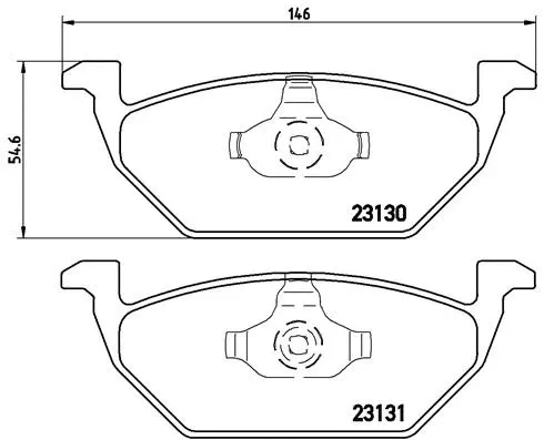 Brake Pad Set, disc brake (P 85 041)