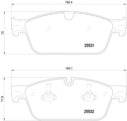Brake Pad Set, disc brake (P 50 112)