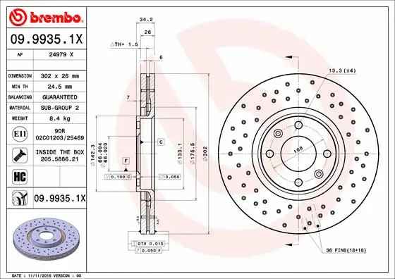 Brake Disc (09.9935.1X)