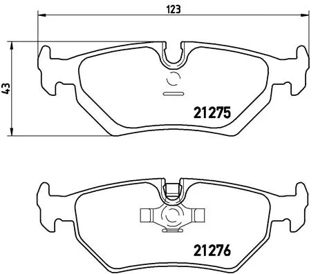 Brake Pad Set, disc brake (P 36 008)