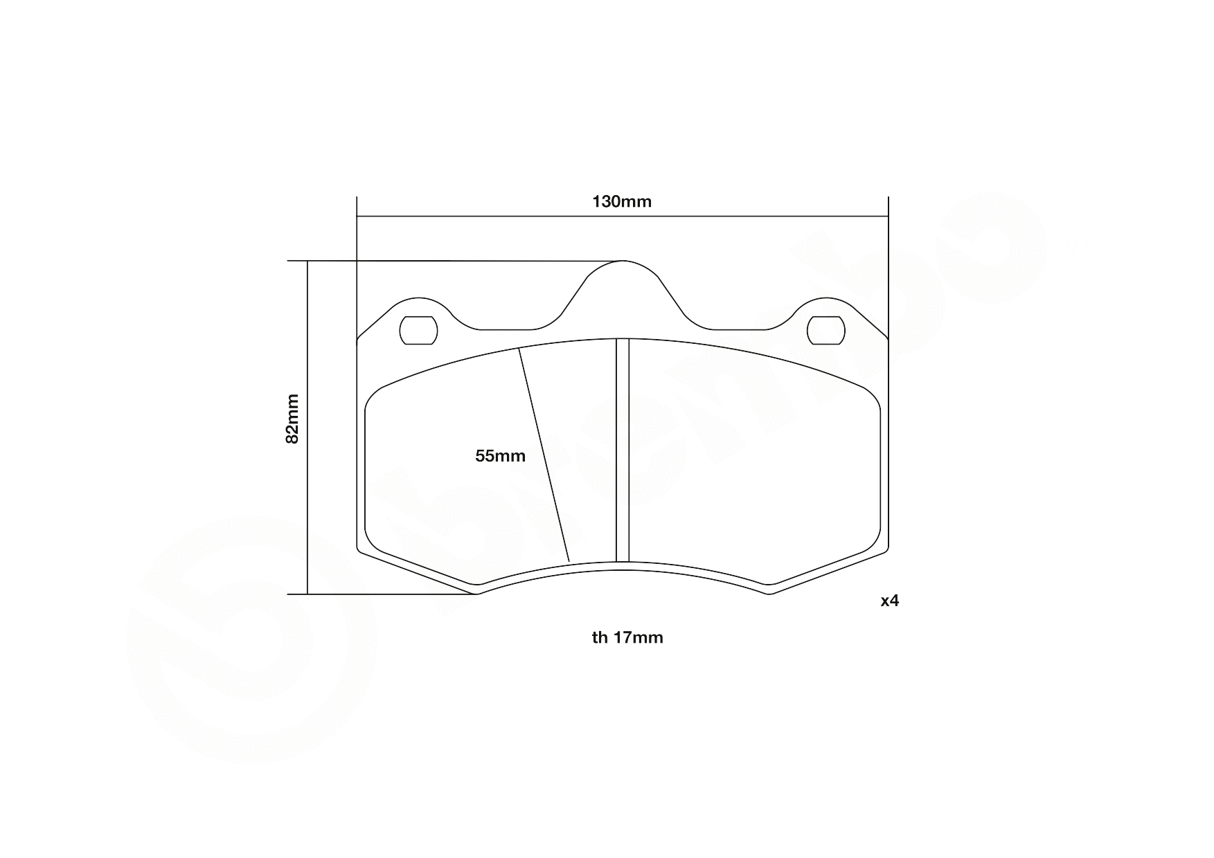 High Performance Brake Pad Set
