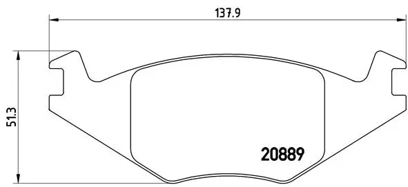 Brake Pad Set, disc brake (P 85 019)