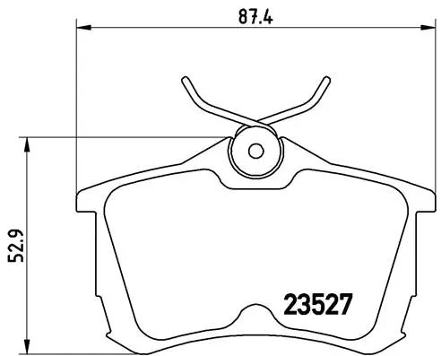 Brake Pad Set, disc brake (P 28 030)