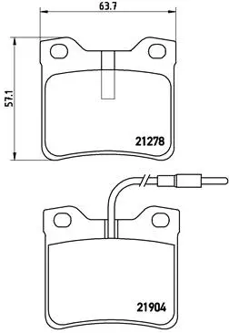Brake Pad Set, disc brake (P 50 030)