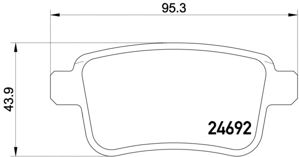 Brake Pad Set, disc brake (P 50 107)