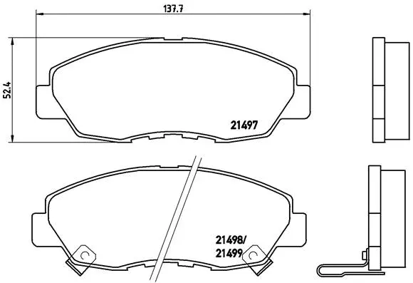 Brake Pad Set, disc brake (P 28 042)