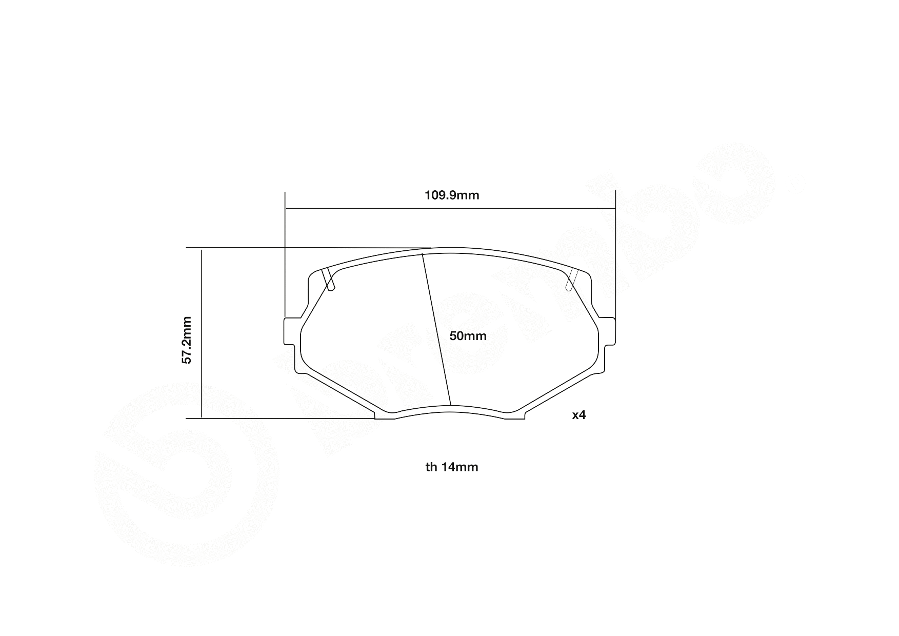 High Performance Brake Pad Set