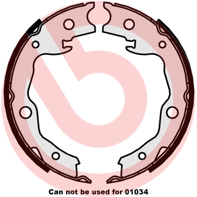 Brake Shoe Set, parking brake (S 56 545)