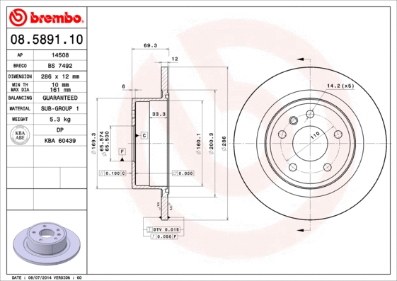 Brake Disc (08.5891.10)