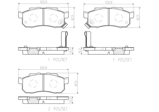 Brake Pad Set, disc brake (P 28 092)