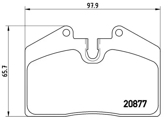 Brake Pad Set, disc brake (P 85 094)