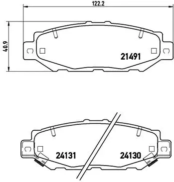 Brake Pad Set, disc brake (P 83 038)