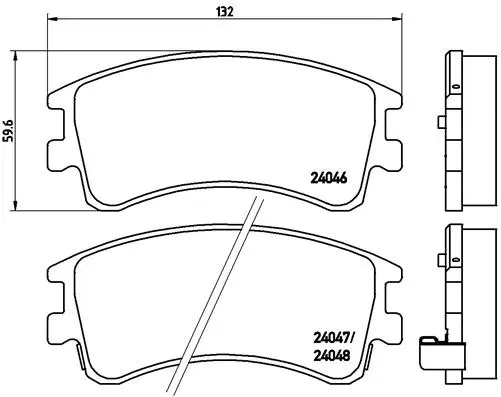 Brake Pad Set, disc brake (P 49 032)