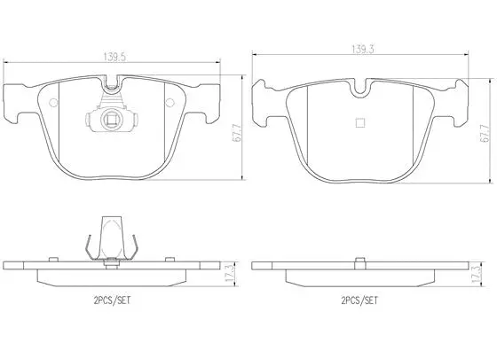 Brake Pad Set, disc brake (P06026N)