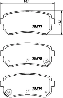 Brake Pad Set, disc brake (P 30 068)