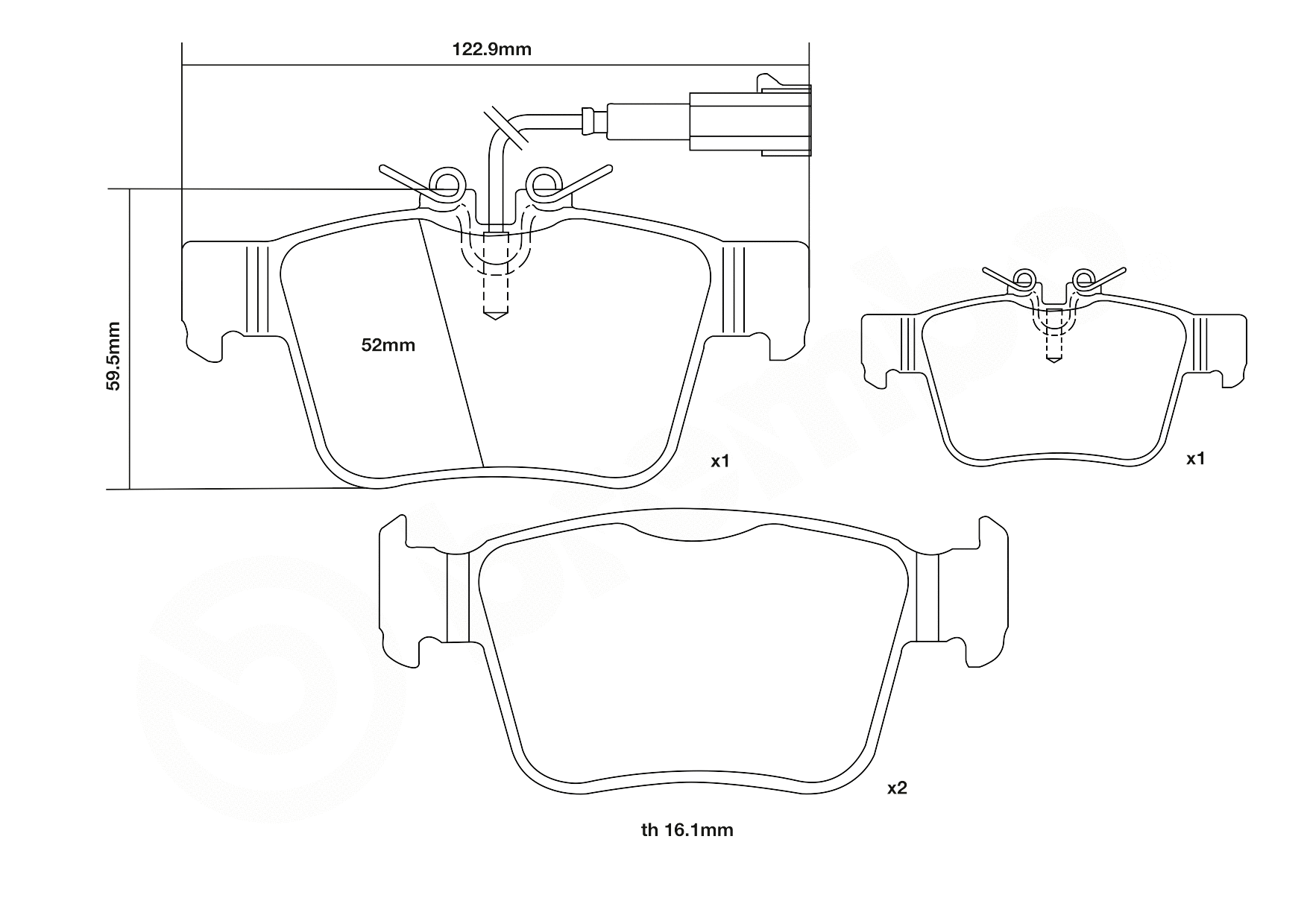 High Performance Brake Pad Set