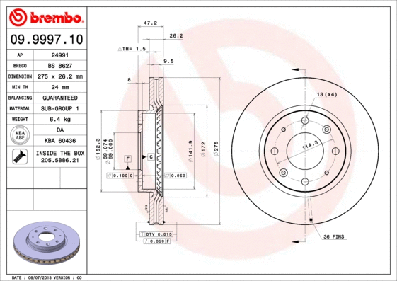 Brake Disc (09.9997.10)