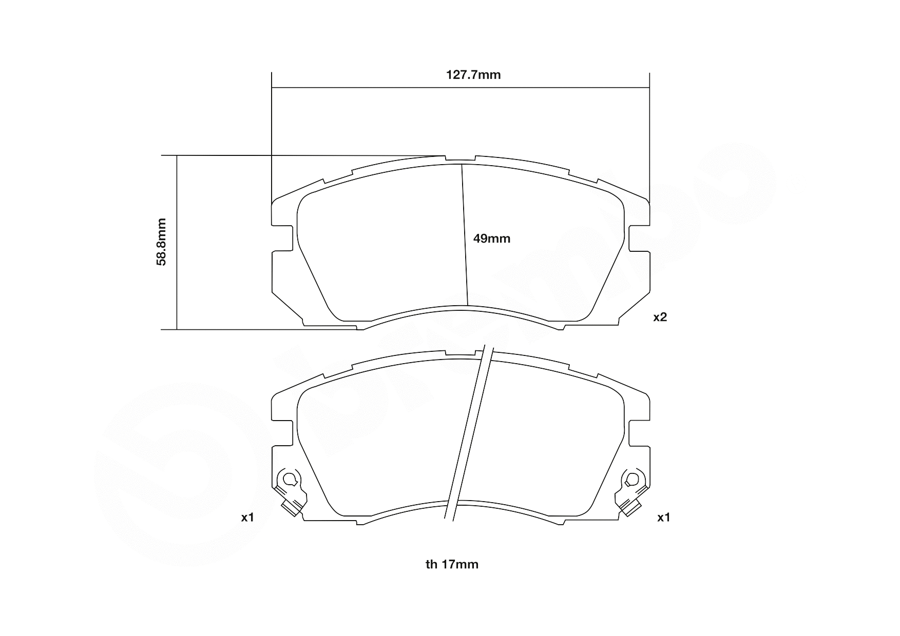 High Performance Brake Pad Set