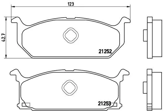 Brake Pad Set, disc brake (P 79 003)
